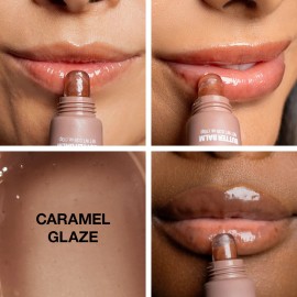 Palladio Butter Balm, Hydrating Lip Balm with Sheer Tint Instant Moisture, Shine - Caramel Glazed