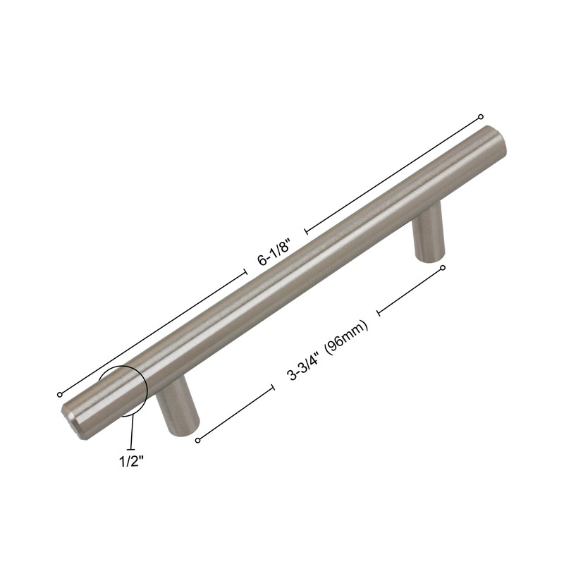 GlideRite Hardware 6001-96-STST-1 3.75 inch Cc Stainless Steel 6.125 inch