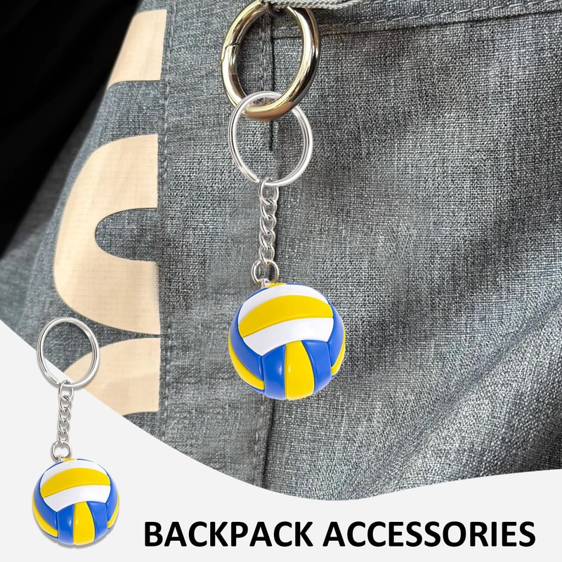 2 Pieces Volleyball Keychains, Sports Souvenirs, Creative Keychains, Bag Charms,