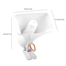 Alarm Siren Siren 30W 12V 150dB Acute Speaker Wired Alarm Siren with Speaker Anti-Theft for Outdoor Security