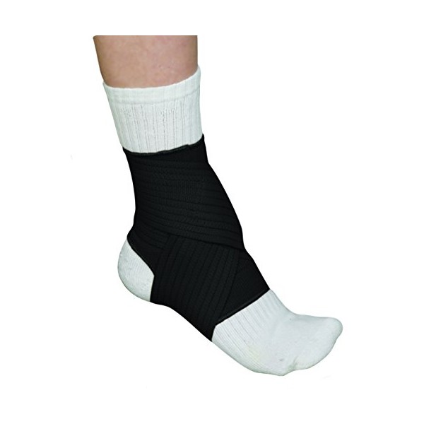Blue Jay An Elite Healthcare Brand Adjustable Ankle Wrap, Black,