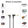 Xilaghy 90 Degree 1/8 to 1/4 Stereo Audio Cable, Right