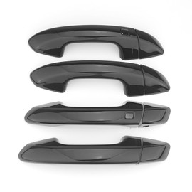 FUEISOFür Kia Stinger 2018-2024 Schwarz Türgriffblende Abdeckung Türgriffe Blende Schutz Rahmen Außentürgriffe-Kappen Blenden (Schwarz)