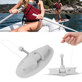 Alomejor Kayak Paddle Holder Universal Canoe Rudder Lock Patch Paddle Lock Holder Replacement Accessories 360 Degree Rotatable for Yacht Dinghy Kayak Canoe