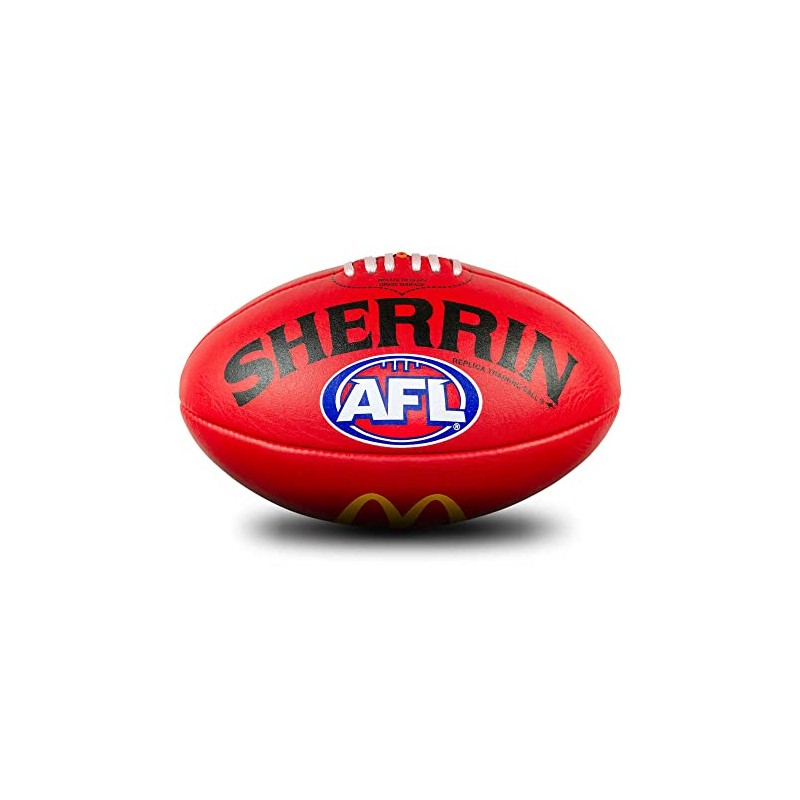 Sherrin AFL Replica Training Football, Red, Size 3