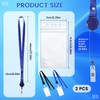 2 Pack Cruise Lanyard with Double Sided Clear ID Badge