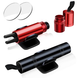 2 Pack 2 in 1 Emergency Car Window Breaker, Quick Emergency Window Breaker with Seat Belt Cutter, Portable Window Glass Breaker with Holders, Car Safety Hammer for All Vehicles Emergency Car Tool