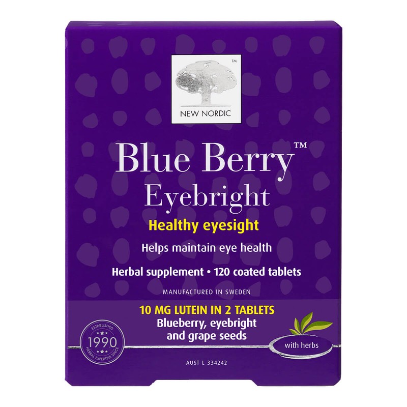 New Nordic Blue Berry Eyebright, 60 Tablets