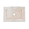 Voltaire 22" Ceramic Vessel Bathroom Sink, White Marble