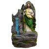 mrcjsales St. Jude Resin Water Fountain, Home Decor with LED