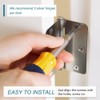 30 Pack Satin Nickel Door Hinges 3.5 inch Brushed Nickel