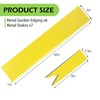 Landscape Edging Kit, Galvanized Steel Edging Landscape Lawn Edging Powder