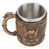 Beer Mug Stainless Steel Resin Double Layered High Temperature Resistant