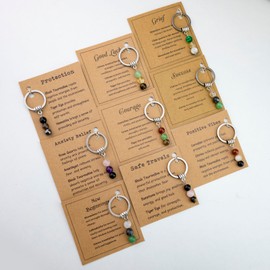 WXCATIM Crystal Keychain Healing Gifts For Women Men Stress Relief Gifts Anti Anxiety Gifts For Women Gifts For Someone With Depression Best Gifts For People With Anxiety