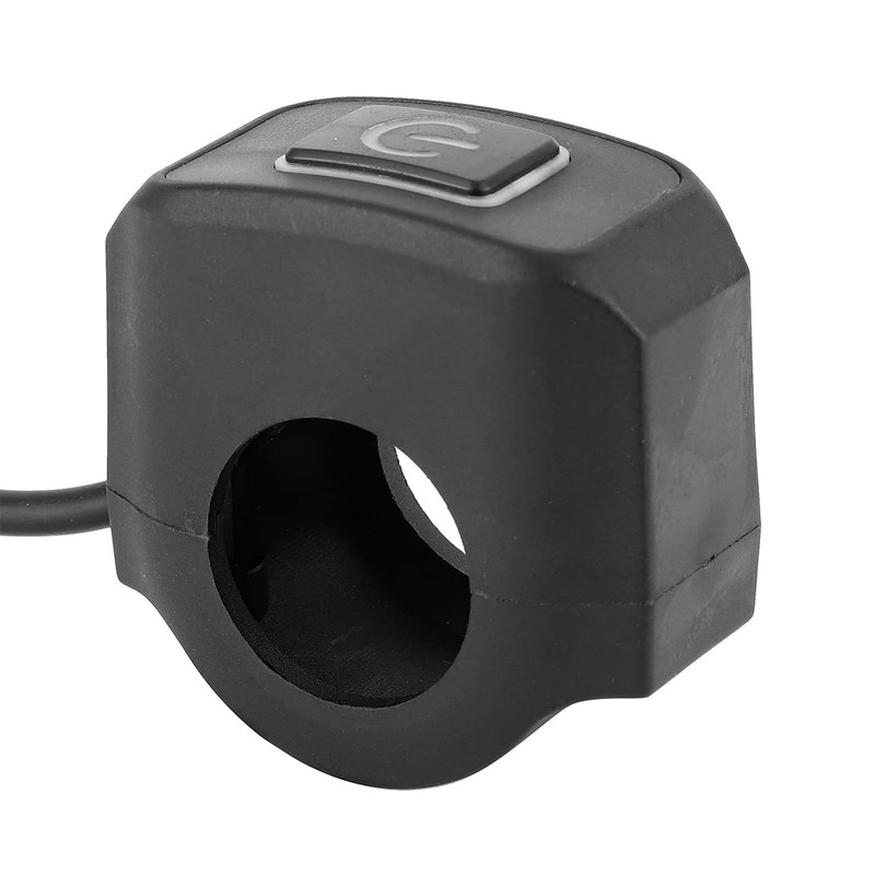 Motorcycle Handlebar Switch, 22mm 7/8 Inch Handlebar Headlight Control Push