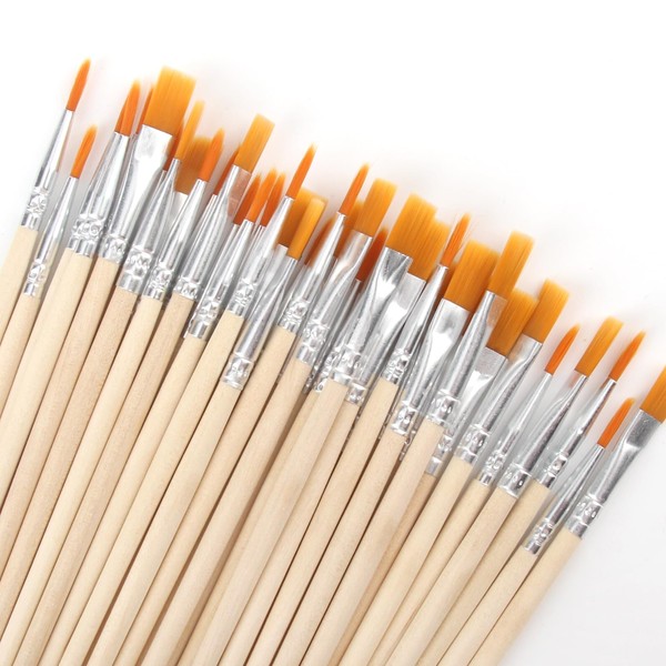 DBALL 80 Stück Pinselset Acrylfarben Hochwertiges Künstler Fein Pinsel Mit