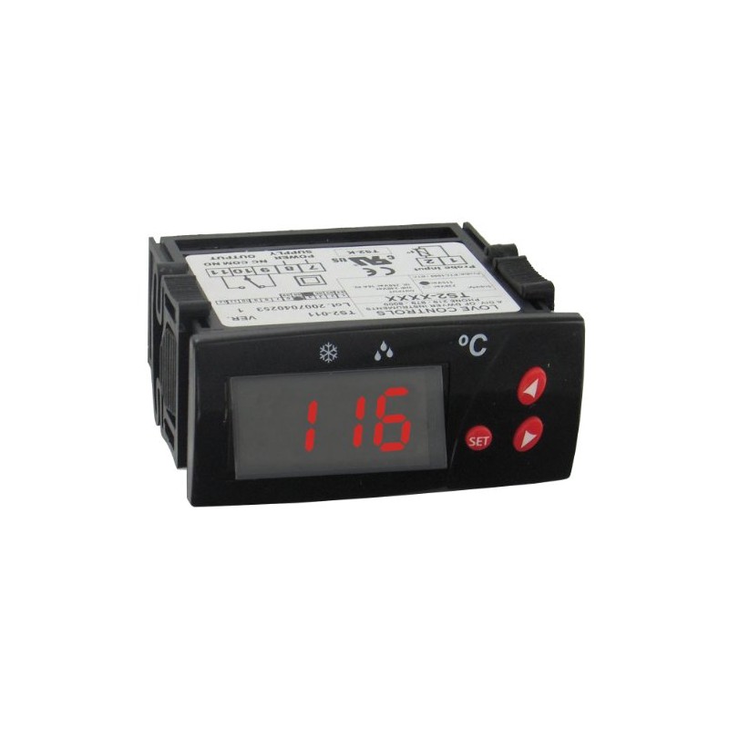 Dwyer Love Series TS2 Digital Temperature Switch, Red Display, 110