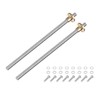 sourcing map 2 Pcs 200mm / 8 Inch Tr8x4 Stainless