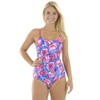Zoggs Women's Summer Bloom Hi Back Swim Suit - Multi-Colour,