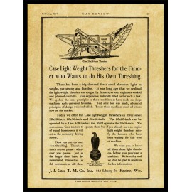 1917 J.I. Case Threshing Machine Co. NEW Metal Sign: 20-28 Thresher - Racine, WI