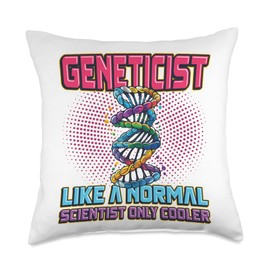 Genetic Science Gene Sequencing DNA Geneticist Throw Pillow