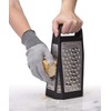 Microplane Elite Five Blade Box Grater with Measuring Cup Base,