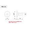Murakoshi Seiko X90100081 Joint Connector Bolts JCB-B M6x50 Nickel Plated
