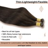 Full Shine Dark Brown Hair Extensioins for Women Genius Weft