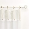 EXCLUSIVE HOME Hawkins Sheer Bronze Ring Top Curtain Panels, 54"x84",