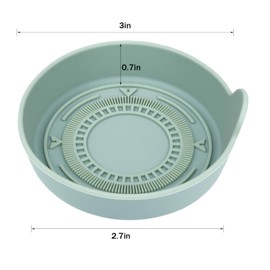 Silicone Car Cup Holder Coasters – 3" Round Anti-Slip Waterproof Car Cup Mats, Heat Resistant Drink Coasters for Vehicle Interior, Universal Fit – 2 Pack (Gray - 2)