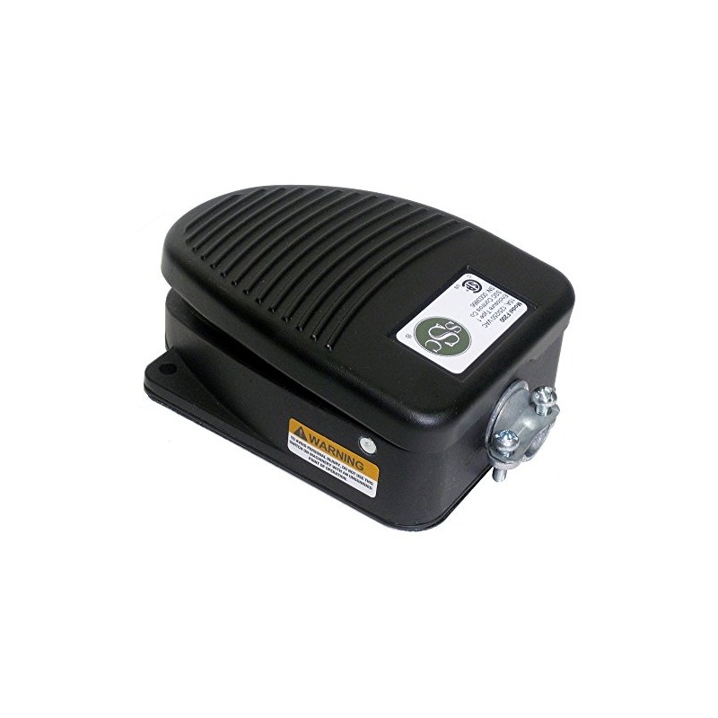SSC Controls F200 Foot Switch, Momentary Action, SPDT, 15 Amp,