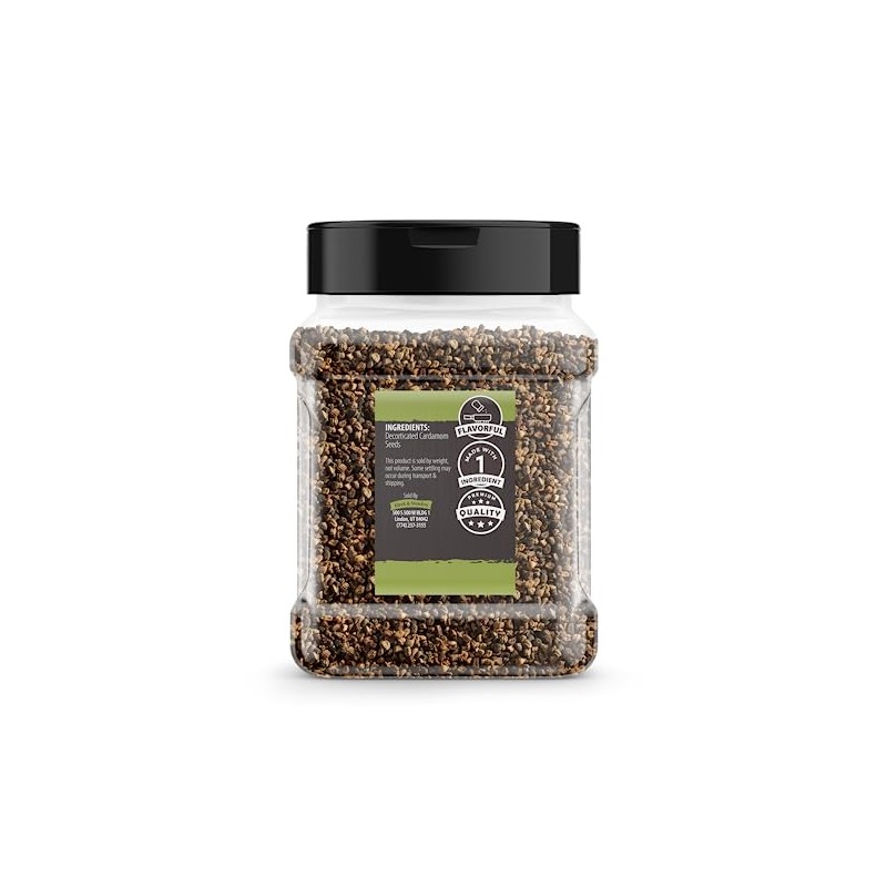 Birch & Meadow Green Cardamom Seeds, 10.5 oz, Decorticated, Indian