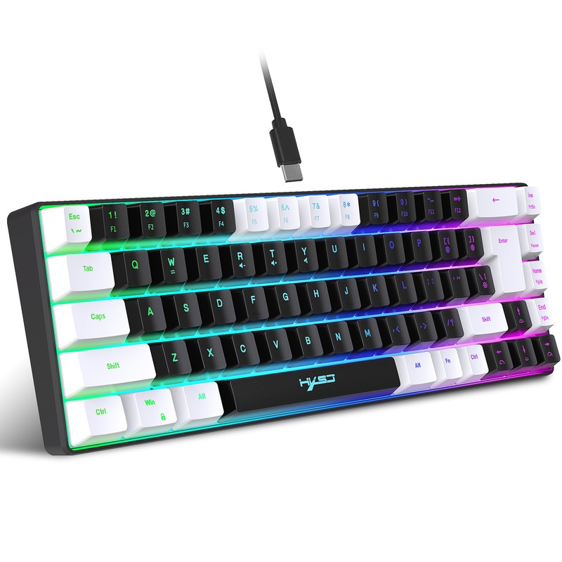 HXSJ V200 Wired K68 RGB Streamer Mini Gaming Keyboard 19-Key