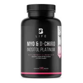 Myo Y D-chiro Inositol De 240 Cáps. Inositol Platinum B Life.