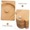Ciieeo Three-Tier Wooden Spice Container Lid Rotating Sugar and Salt