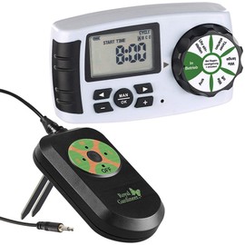 Royal Gardineer Accessories for Electric Water Valve: Soil Moisture Meter and Irrigation Computer BWC-400 (Digital Irrigation Adapter, Water Connection Distributor, Tap)