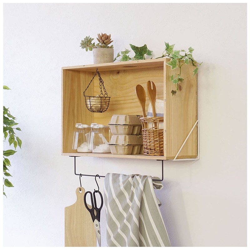 Heian Shindo LABRICO Wall Shelf, Triangle Frame, M, White, Shelf