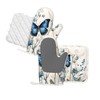 Juego de 4 guantes largos resistentes al calor y agarraderas