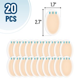 Dr. JK- Hydrocolloid Gel Blister Bandages for Feet, 20 pcs, Waterproof Heel Blister Prevention Pads
