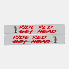 Ronnie Mac 69 Ride Red Get Head Swingarm Decal