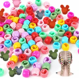 210 Pcs Mini Hair Claw Clips,Rainbow Mini Hair Clip Plastic Hair Beads Claw For Kids Girls Women Hair Accessories Etc(Random Mixed Color）