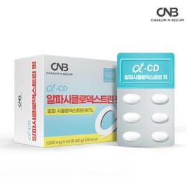 알파CD 알파시클로덱스트린 핏 1000mgx60정 알파시디 씨디 AlphaCD Alpha Cyclodextrin Fit 1000mg x 60 Tablets AlphaCD CD
