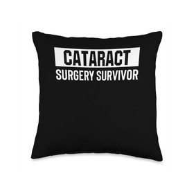 Cataract Surgery Survivor Recovery Throw Pillow