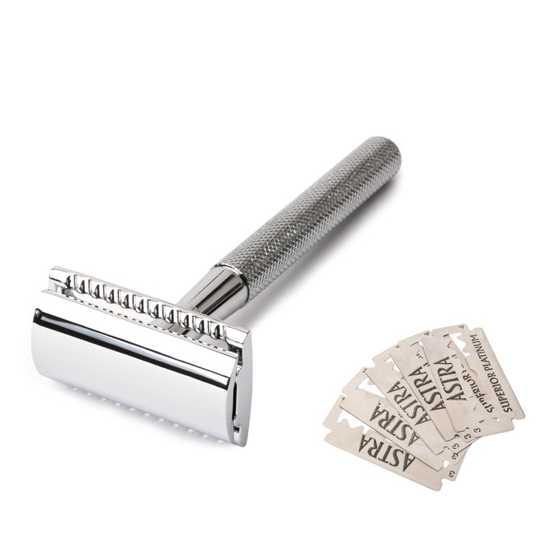 ANYMALE® Safety Razor - Includes 5 Astra Blades - Sustainable