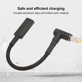 ciciglow Typ C USB - C Buchse Eingang zu DC Stecker 5,5x2,5mm Power PD Ladekabel 100W 5A 20V Laptop Ladeadapter