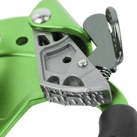 SZCQ SRT Climbing Equipment Hand Ascender Light Alloy Mountaineering Rock Ergonomic Rappelling Gear Handled Right asender Arborist Tree Climber Rigging (Green,Right Hand)