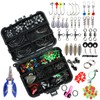 Mingzhe 188pcs Fishing Accessories Kit with Tackle Box Pliers Jig
