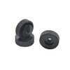 10x Knurled Nut M4 Black Plastic PA 6.6 Spacer Nut