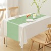 2PCS Sage Green Satin Table Runner 12 x 108 Inch