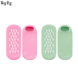 DAILYGONGAM Moisturizing Socks 2pairs, Type:Green 2ea